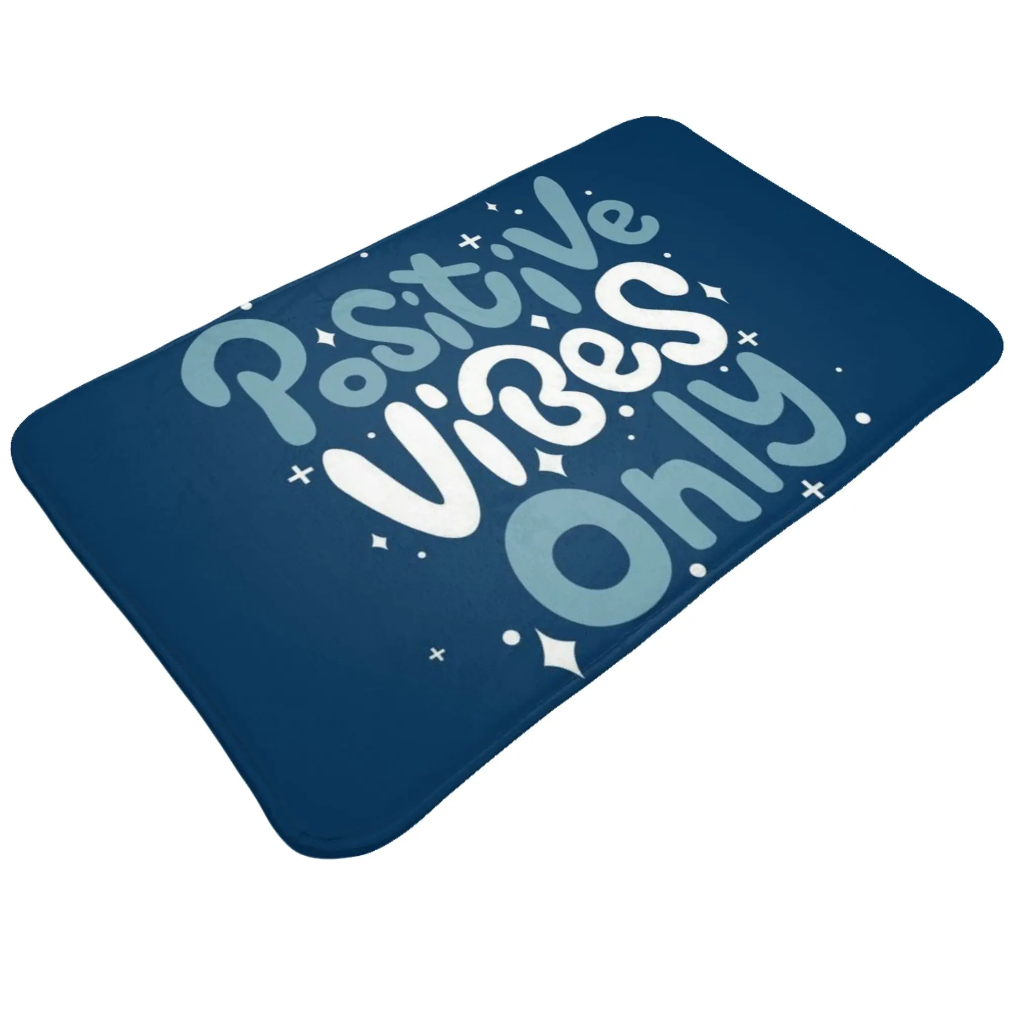 Positive Vibes Only Text Print Non-slip Doormat Bath Mat  Welcome ModernDecor