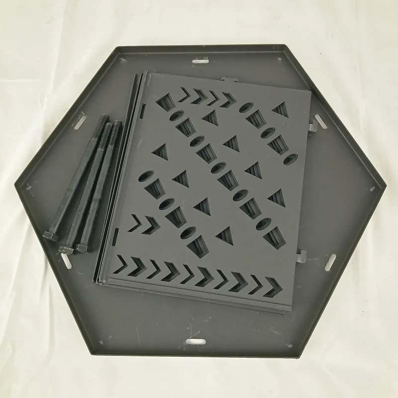 موقد نار المعسكر المحمول القابل للطي في الهواء الطلق، تسخين موقد خشبي للتخييم #4