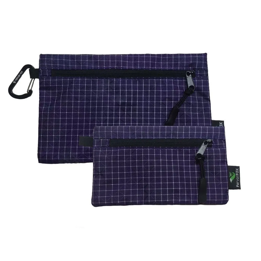 Portable Lightweight Outdoor Storage Bag with Rope ‌Wear Resistant Outdoor Organizer Zipper Waterproof Key Card Wallet Adventure