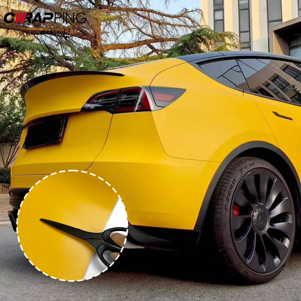 Auto Folierung Wasserdichte Wrap Vinyl Auto Körper Filme Matt Gelb Air Release PVC Vinyl für Motorrad Wraps Tuning Auto Zubehör