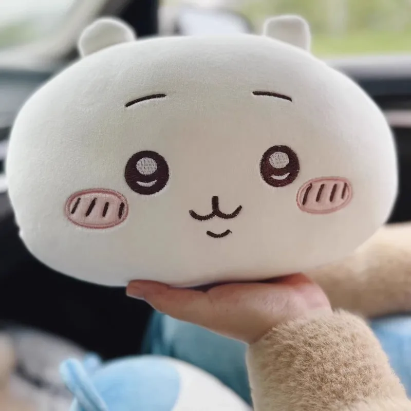 Chiikawas 자동차 좌석 목 베개 허리 베개 플러시 귀여운 자동차 장식 만화 귀여운 개체 Usagi 자동차 장식 액세서리 선물