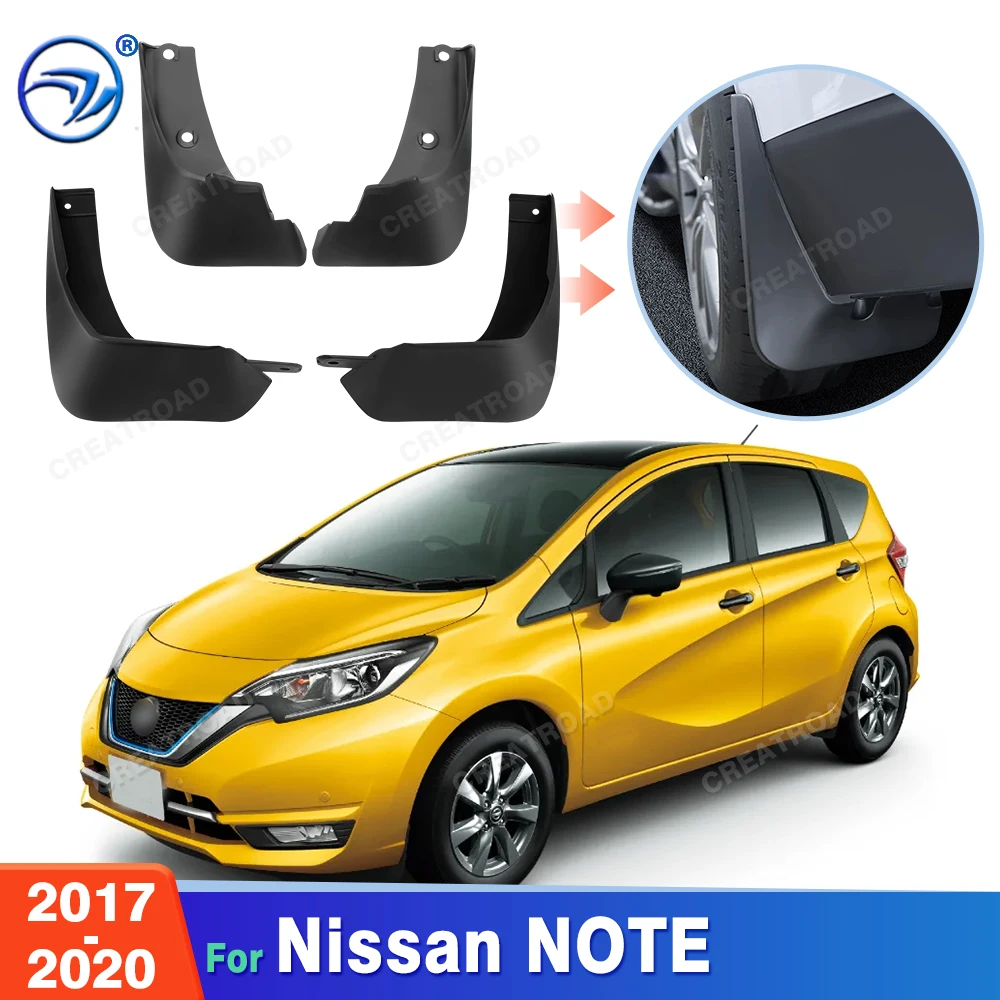 Car Mud Flaps For  Nissan NOTE 2017 2018 2019-2020 Mudflaps Splash Guards Mud Flap Mudguards
