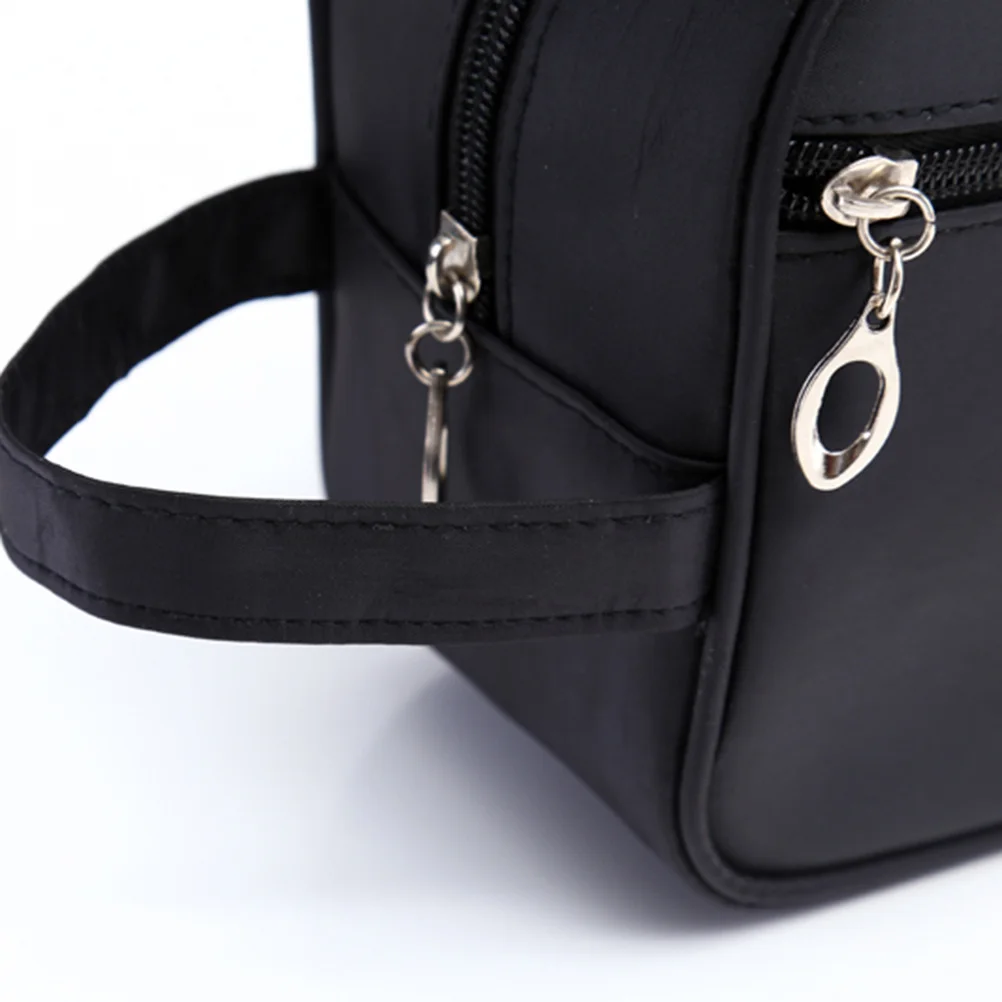 

Large Capacity Waterproof Toiletry Bag Nylon Travel Organizer with Multiple Pockets for Cosmetics Chargers Cords Hanging Makeup