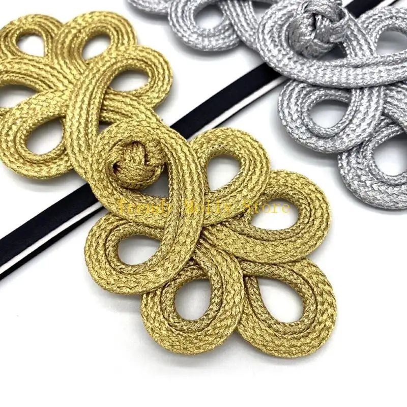

N5KB Chinese Buttons Closure Knot Fastener Sewing Handmade Flower Button DIY Clothing