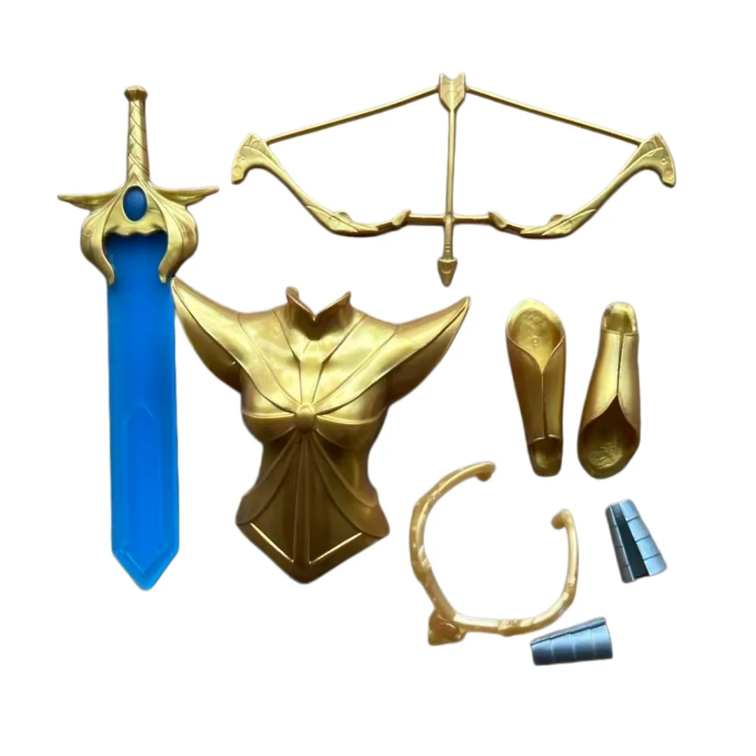 

Female Doll Parts Set - Gold Lasso Handbands Clothes & Personality Accessories for 18 Inch Dolls