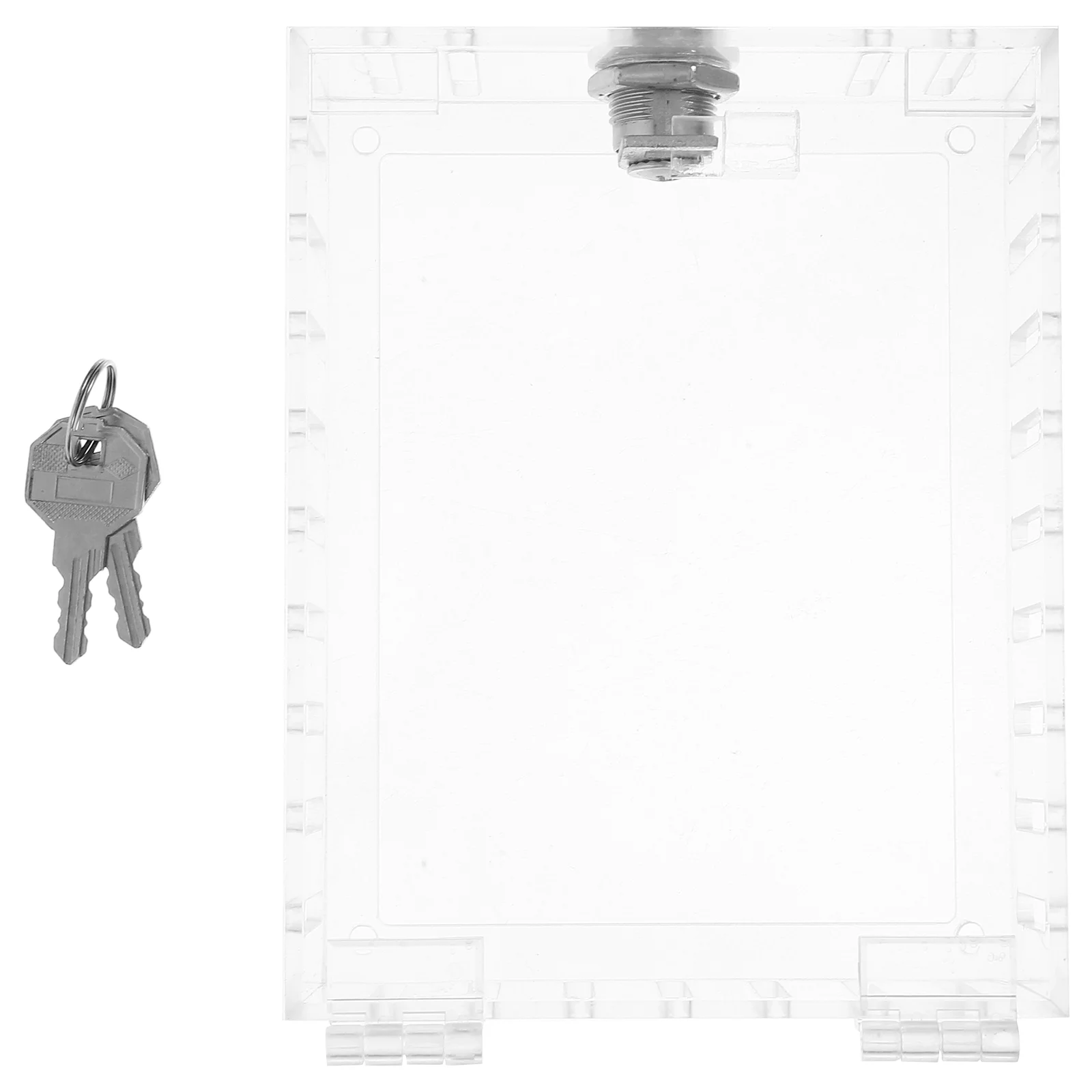 1 Set scatola di bloccaggio del termostato scatola di bloccaggio del coperchio trasparente protezione del termostato di ricambio scatola con chiave del termostato a parete per la casa