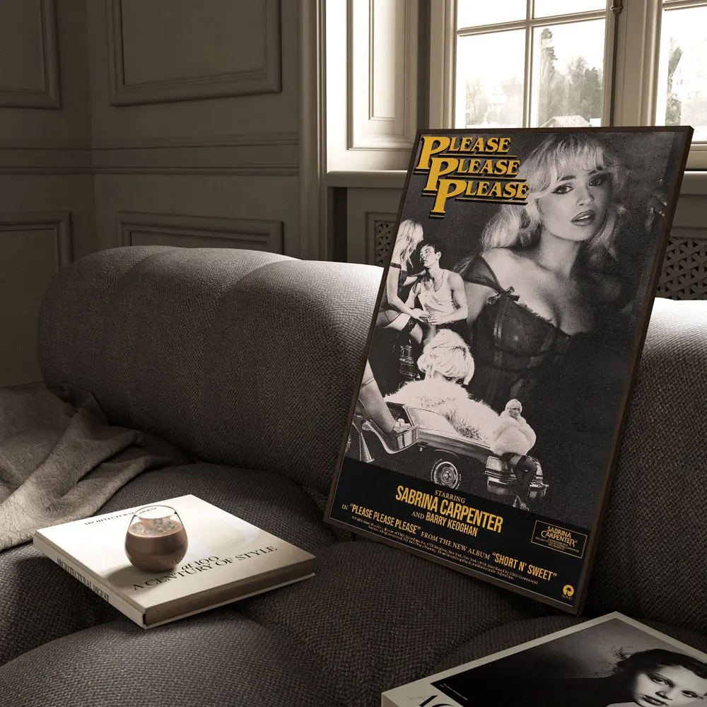1pc Sabrina Carpenter Poster Canvas Prints Home Office Wall Bedroom Living Room Kitchen Decoration Painting
