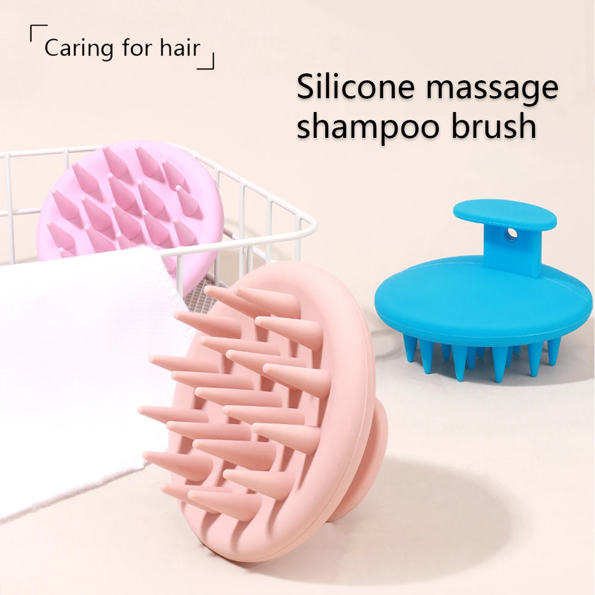 

1pc shampoo brush for cleaning and caring hair roots, scalp massage brush, salon hair styling tool Special for real hair wigs