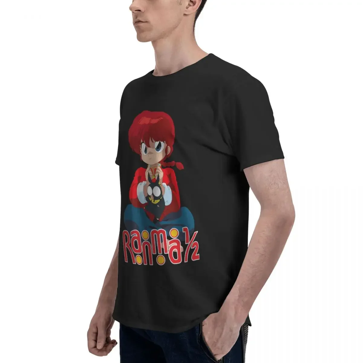 Ranma Nibun-no-Ichi Oversized Graphic T Shirt O-Neck Unique T Shirts for Men Women Man Tee Y2K Clothing Short Sleeve Tops