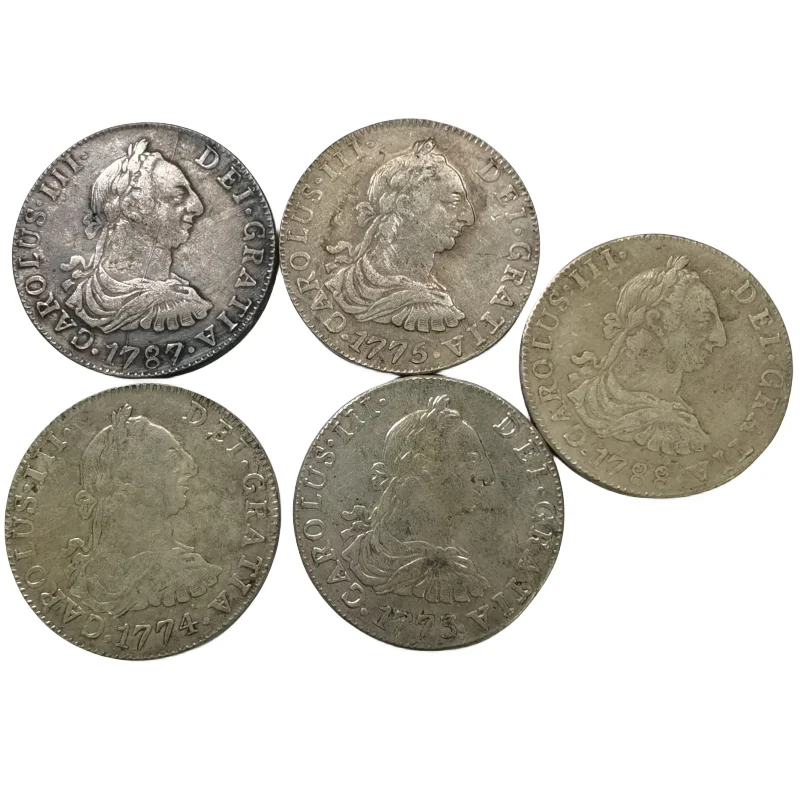 

Bolivia 4 Reales - Charles III Coin silver plated 5 dates to choose