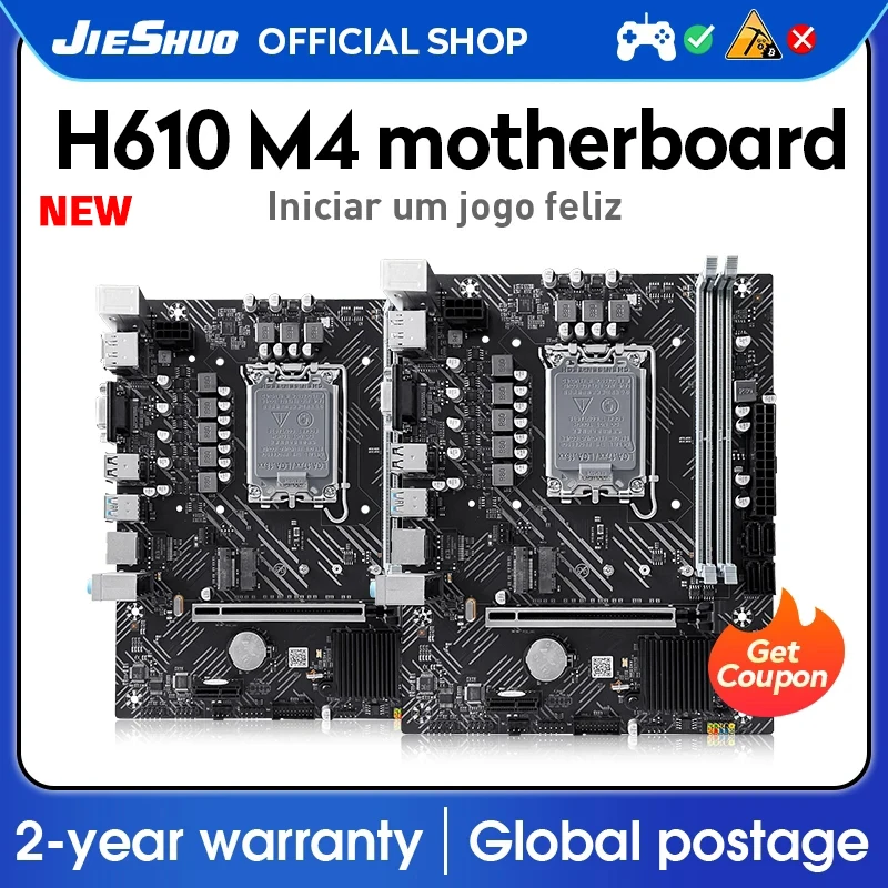 

NEW JIESHUO H610 Motherboard ITX Computer Mini Motherboard Supports Intel 12th 13th CPU 12100 12400 12700 13600K LGA 1700 DDR4