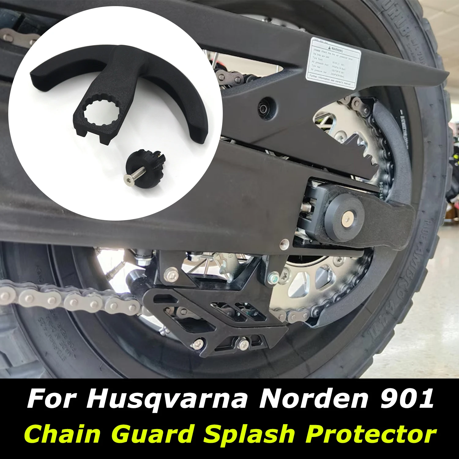 New NORDEN 901 Rear Chain Guard Chain Protection Cover Rear Sprocket Protector Motorcycle Accessories For Husqvarna Norden 901