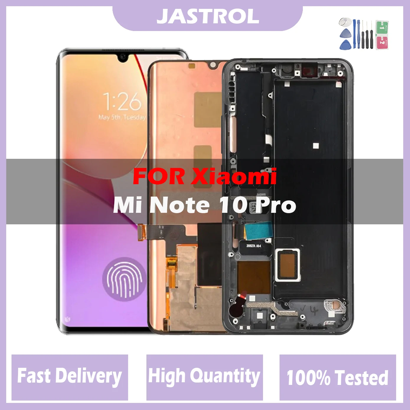 Original For Mi Note 10 Pro Display Xiaomi Mi CC9 Pro LCD Frame Amoled Mi Note10 Lite M1910F4G Display Touch Screen Digitizer