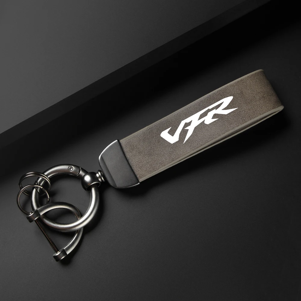 High-Grade leather Motorcycle Keychain Holder Keyring For HONDA VFR 400 750 800 800F Fi/W1 VTEC 1200F 1200X Crosstourer 1200