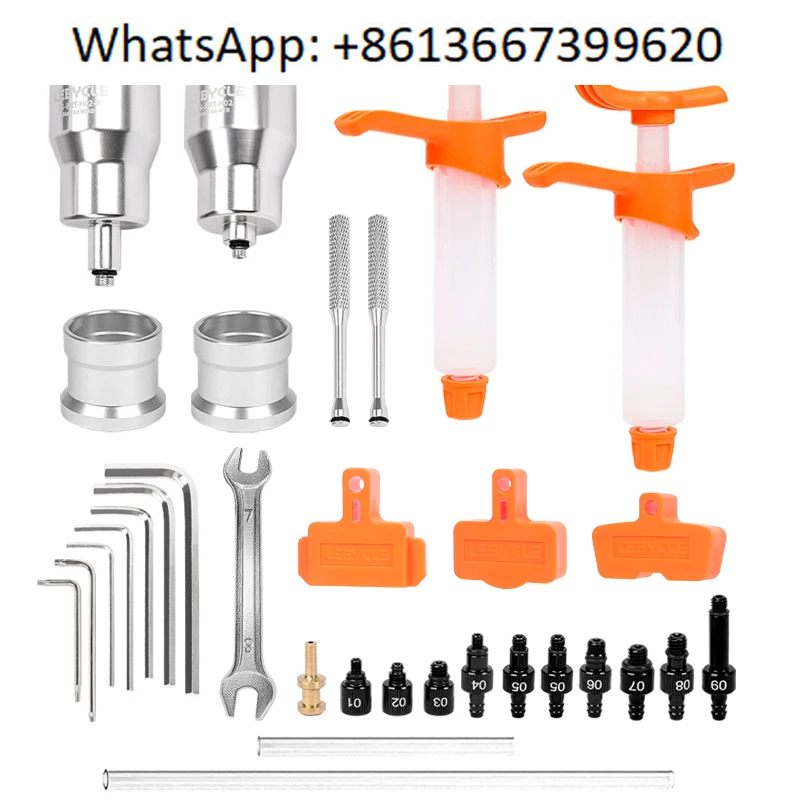 Professional MTB road bicycle bleed replacement kit, brake fluid bleed tool funnel mineral refueling brake tool
