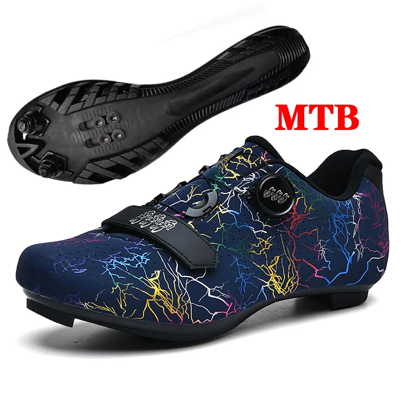 MTB Cycling Shoes Men Cycling Shoes Rubber Sole Mountain Racing Shoes Outdoor Cross-Country Mountain Cycling Sports Shoes Men