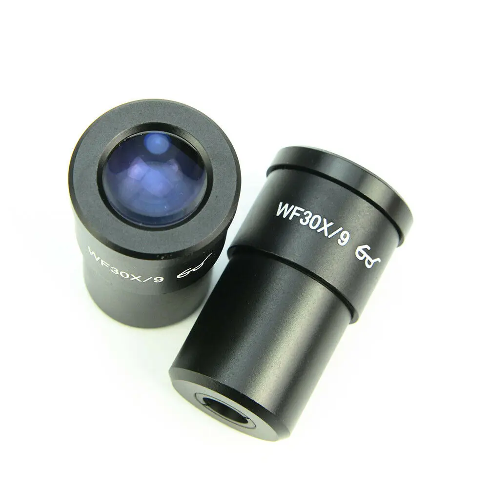 

2 Pieces 30X Stereo Microscope Eyepiece Lens Widefield WF30X 9mm High Eye Field Eyepoint Ocular Lens