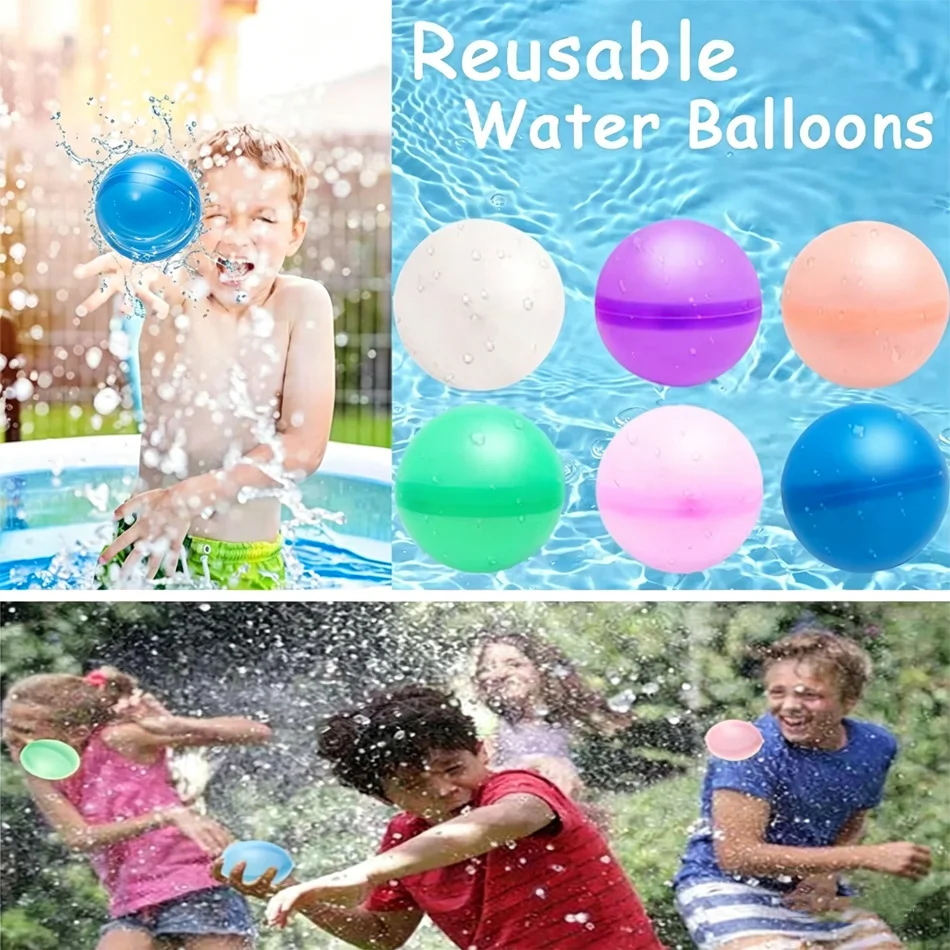 Hot Reusable Water Balloons Toys Quick Fill Self Sealing Water Bomb for Summer Games Children's Outdoor Activities Gift In Stock