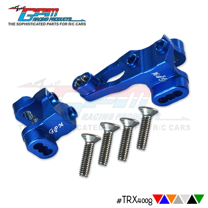 

GPM ALUMINUM FRONT AXLE MOUNT SET FOR SUSPENSION LINKS -6PC SET For 1/10 TRX4 DEFENDER TRAIL CRAWLER-82056-4