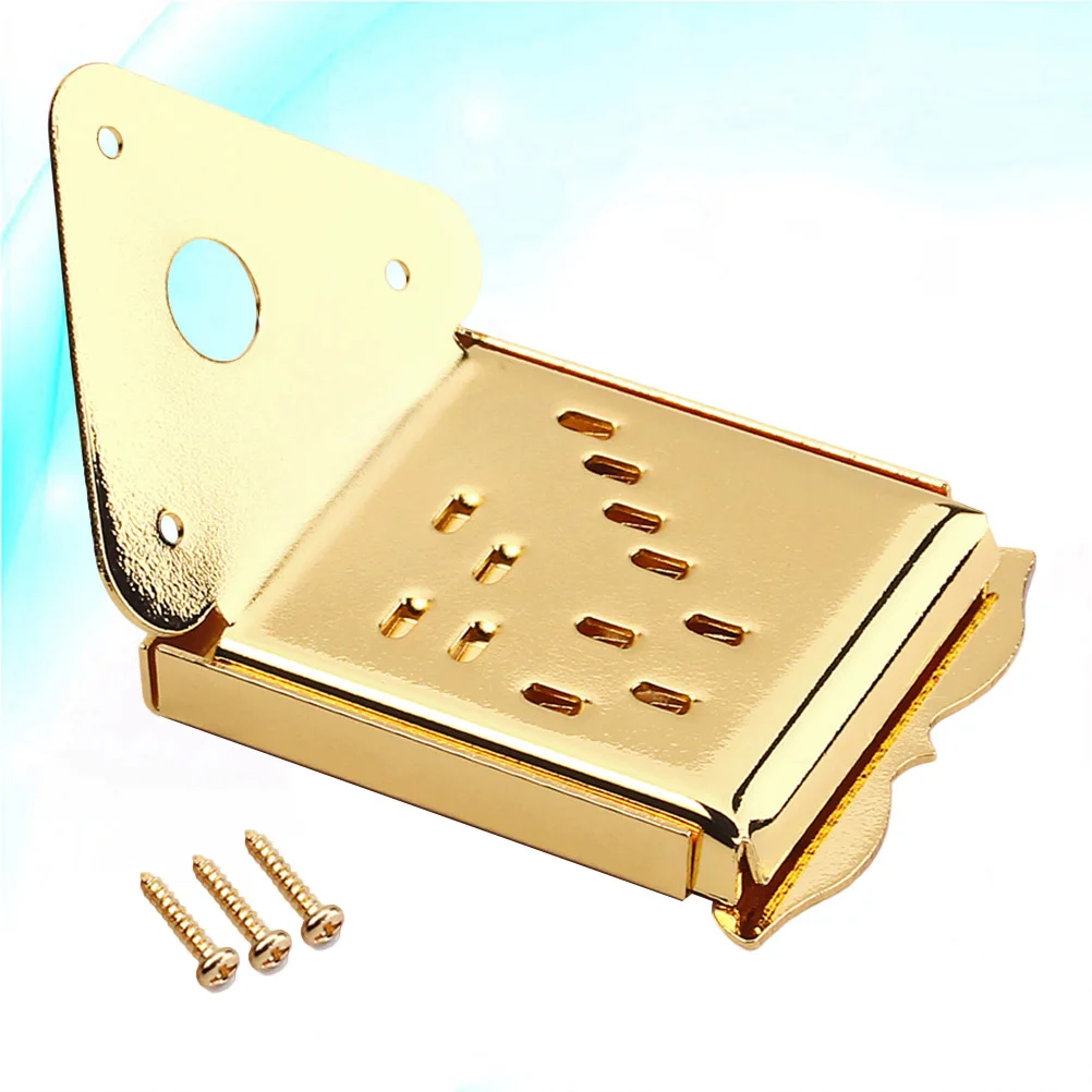 

M Tailpiece Metal Parts Triangle Design for Guitar M Golden Durable Easy Installation Tone Sustain Enhancement