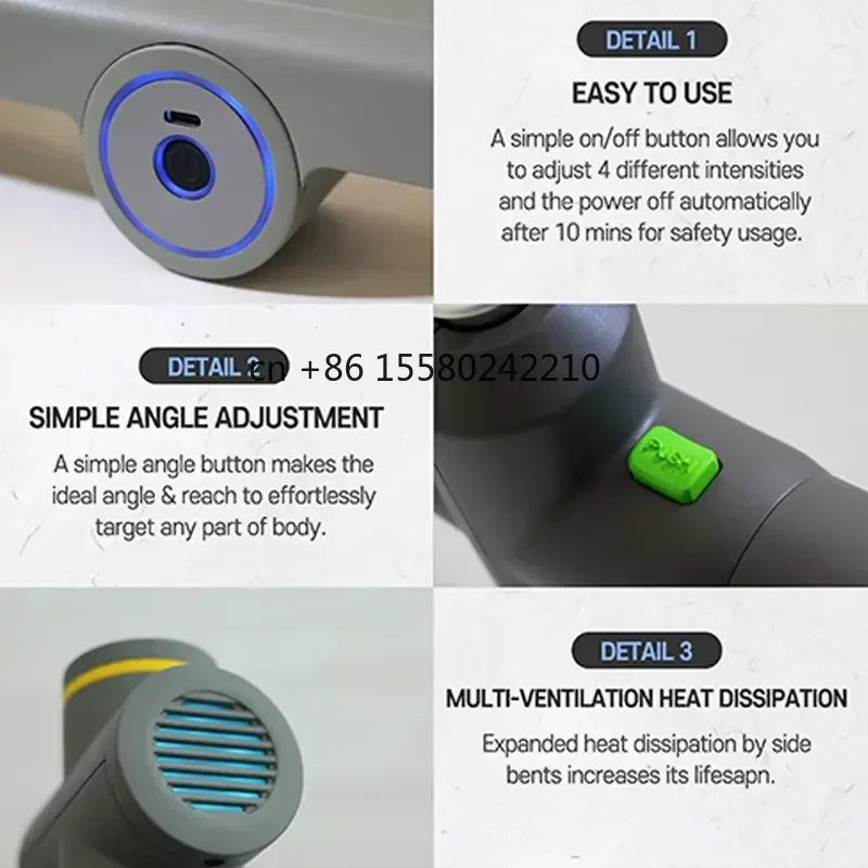 for DMTGL-9302 5V 2A Portable Electric Massage Muscle Relaxation Deep Tissue Massager Wholesale 2024 New Arrival view 5