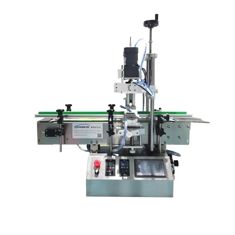 Automatic Linear Glass Wine Plastic Bottle T Cork Bottle Cap Press Machine Jar Whisky Capper Corking Capping Machine