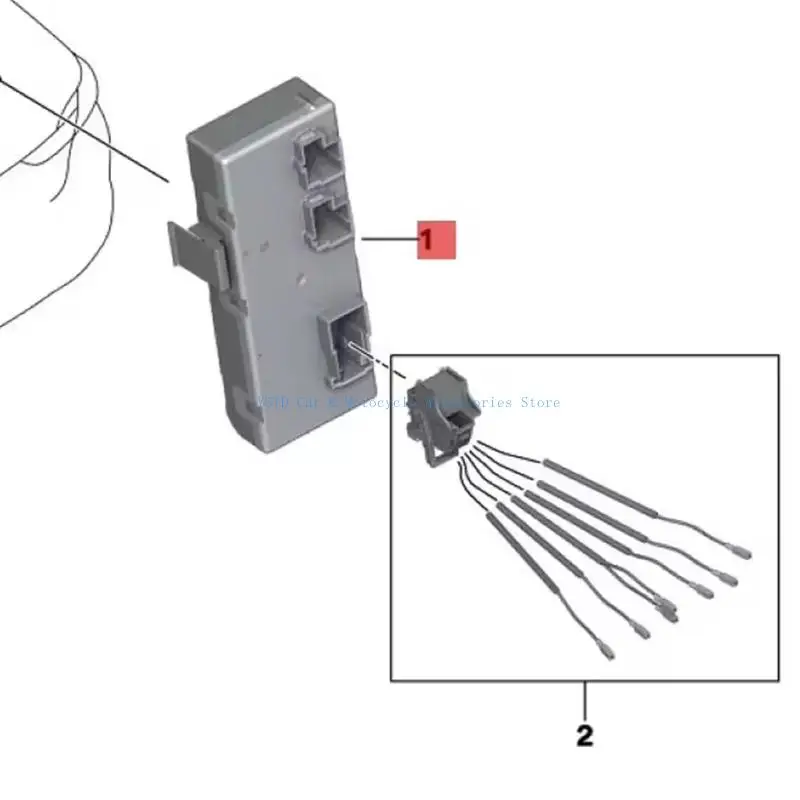 L5BC Liftgate Electrical Service Unit 61355A74B10 for G05 G07 2024-2025, Black Control Housing for Rear Gate System Work on