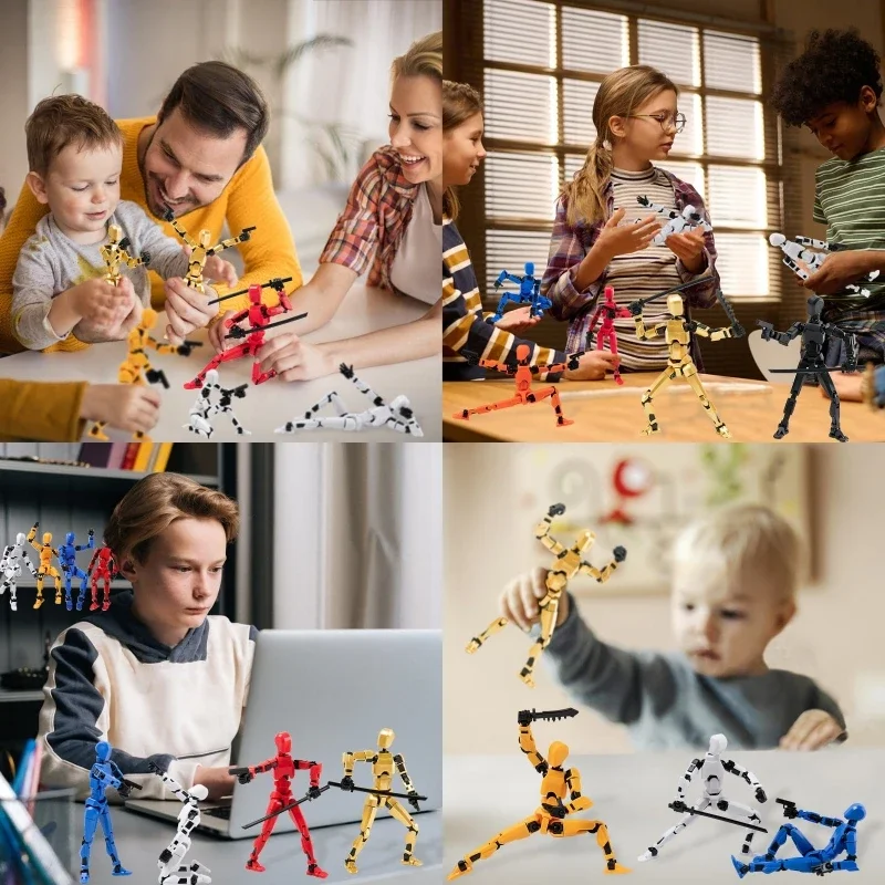 1PCS 13 관절 피규어 관절 가동형 더미 인형 Diy 조립 장난감 3D 인쇄 액션 피규어 스톱 모션 애니메이션 더미