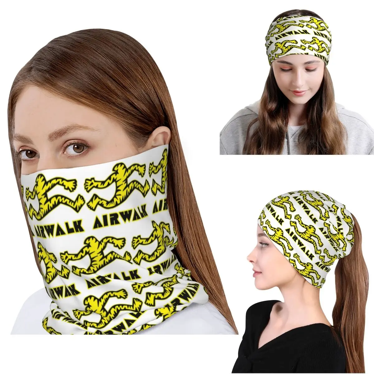 Tattoo Old School Style Airwalk Bandana Halstuch Gesichtsschal Multifunktions-Gesichtsmaske Mützen Hut Unisex Erwachsene Waschbar