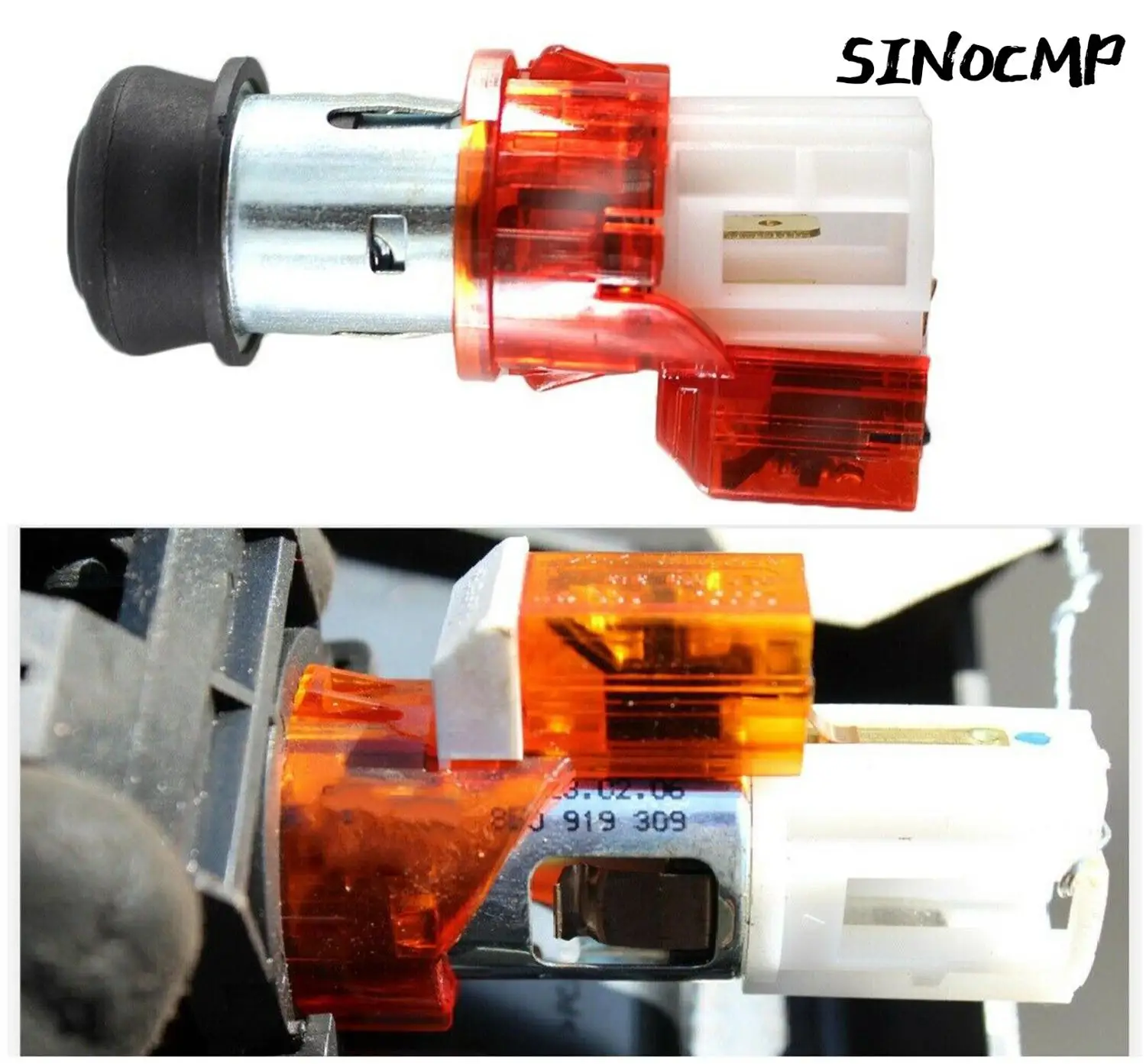 1 Pc 12 V BUCHSE Zigarette Leichter Montage 8K0919343 8E0919309 Für Audi A4 A5 A6 A8 Q7 Ersatzteile Autos Teile