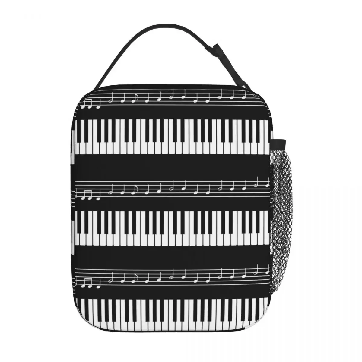 Insulated Lunch Tote Bag Pianist Piano Organ Keyboard Merch Lunch Food Box Unique Design Thermal Cooler Lunch Box For School