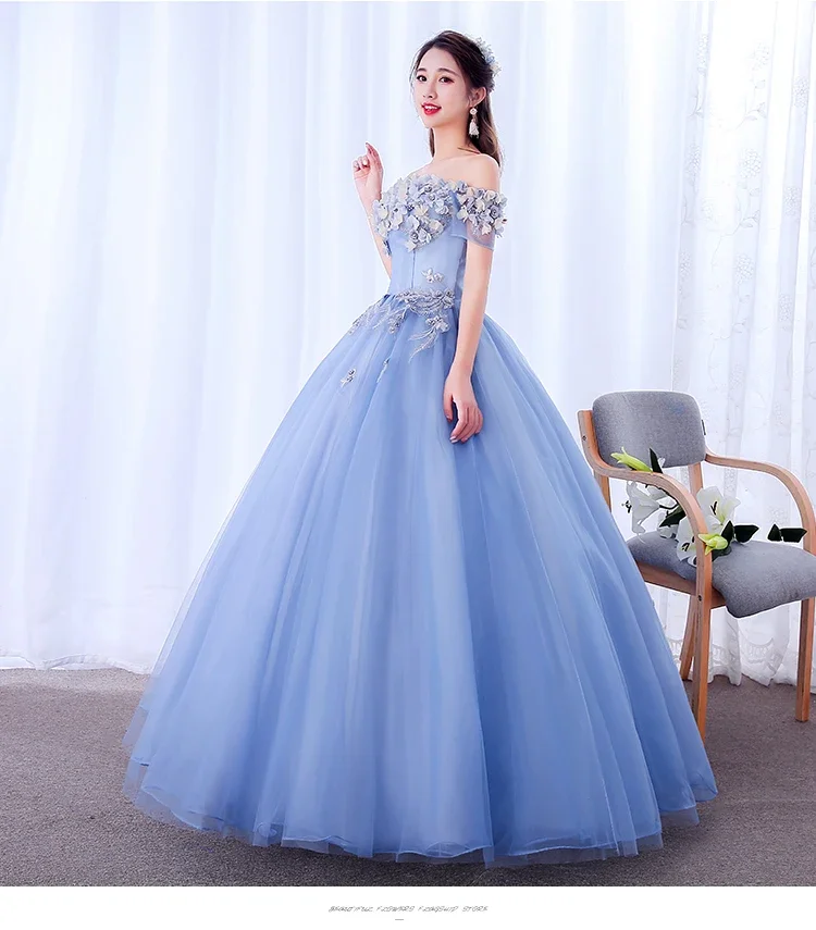 Vestido de quinceañera con hombros descubiertos, traje clásico de fiesta, baile de graduación, Princesa, Formal, dulce, estampado Floral, talla grande, novedad de 2024