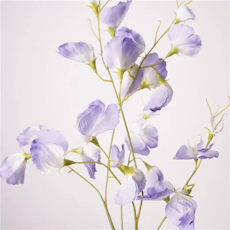 5 Stück/Set Künstliche Blumen mit Echtem Touch, Feuchtigkeitsspendende Erbsenblumen, Hochzeitsdekoration, Party-Blumenarrangement, Wohnaccessoires – Detail 10