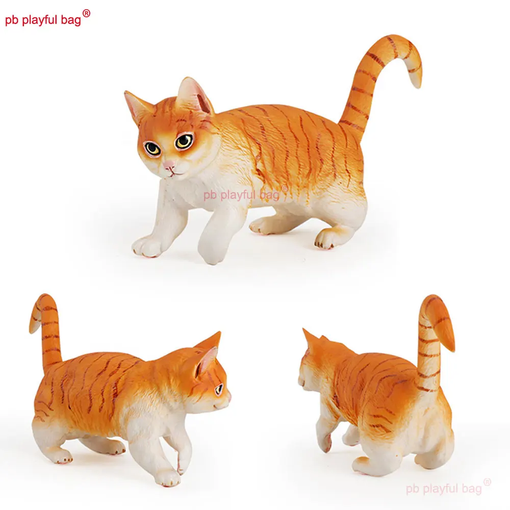 Figurines d'action de chat pour enfants, jouets modèles d'animaux de simulation, modèles multiples, jouets d'ornement, cadeaux d'artisanat, vidéo, HG350