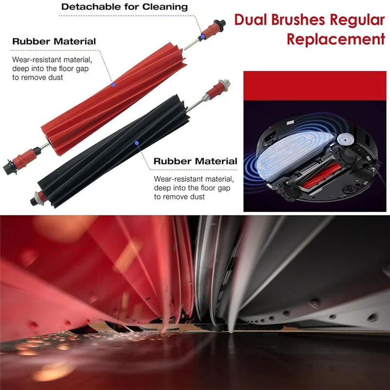 ABUS-สําหรับ Roborock S8 Maxv Ultra เครื่องดูดฝุ่นหุ่นยนต์หลักแปรงด้านข้างตัวกรอง Hepa Mop ผ้าฝุ่นเปลี่ยนชิ้นส่วน