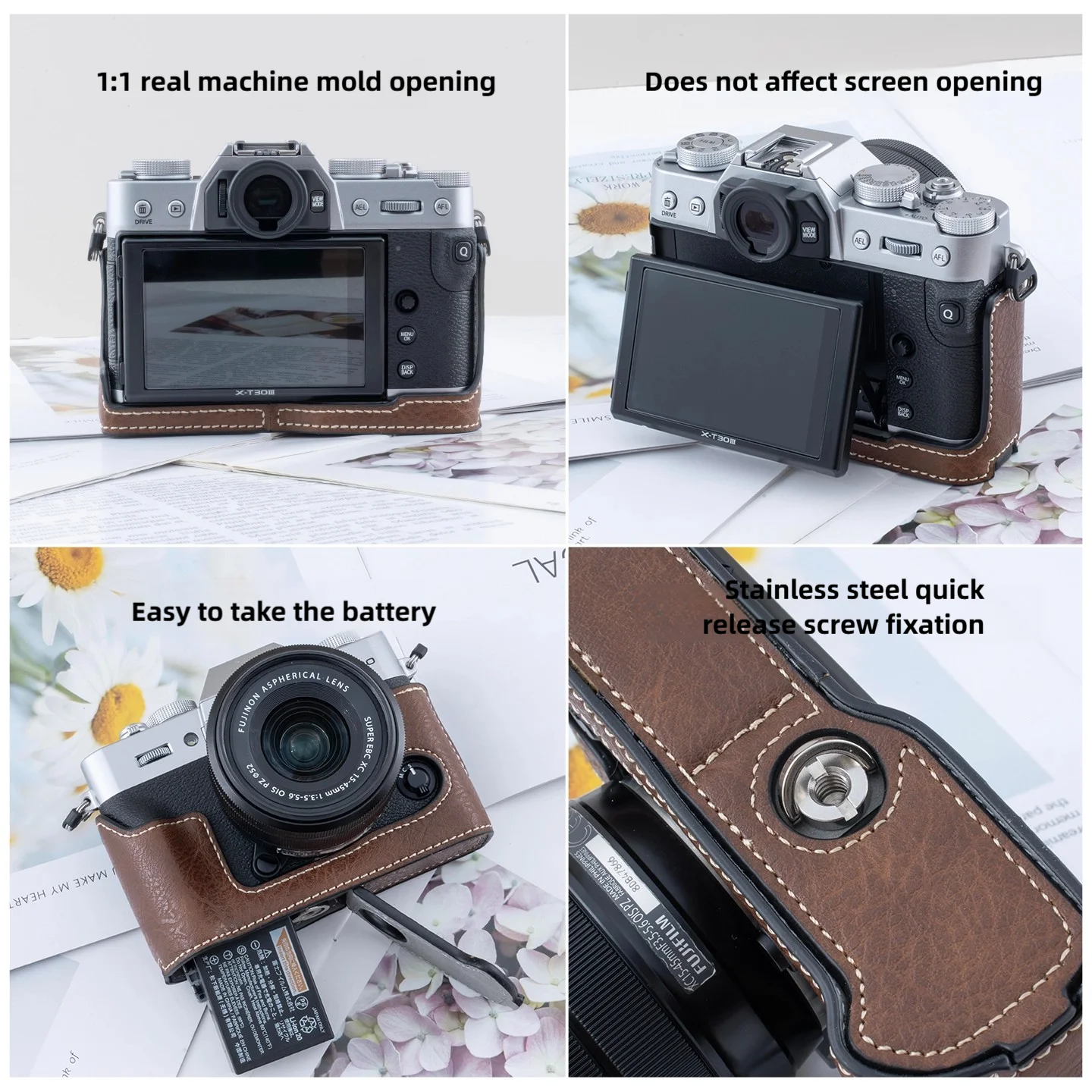 Camera bag for Fuji XT30iii/XT30ii/xt30 camera protection case, XT20 XT10 protective shell strap accessory.