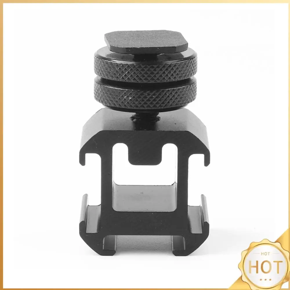 카메라 핫 슈 마운트 트리플 핫 슈, 1/4 인치 어댑터, 3 슈 마운트 어댑터, LED 비디오 라이트 마이크용 온 카메라 마운트