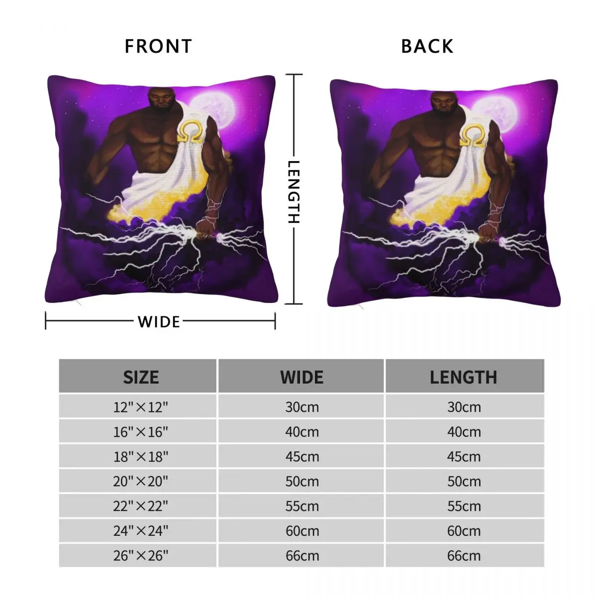 The Keeper Of Thunder Square Pillowcase Polyester Linen Velvet Pattern Zip Decor Home Cushion Case 18