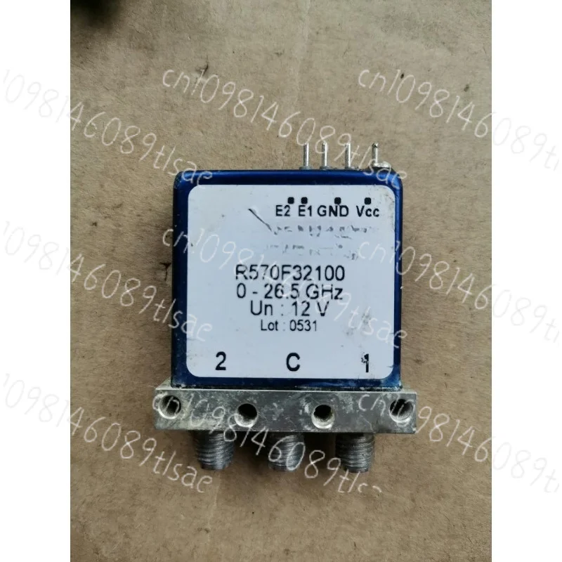 Second-hand original R570F32100 SPDT Coaxial Switch DC-26.5GHz 12V SMA Female Mechanical Relay GZLCD