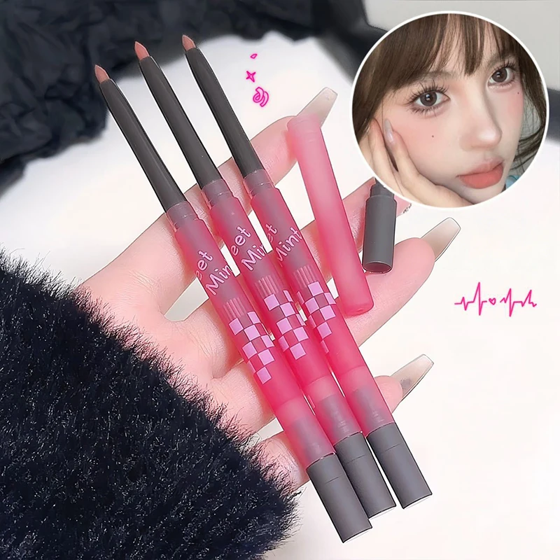 Il matita per labbra opaca leggera, dolce e morbida delinea la forma del labbro che dura, non facile da sbiadire, non toglie il trucco Liner per labbra nude