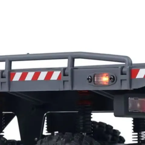 미국 재고 CR18P 1/18 6WD RTR RC 크롤러 플랫베드 트레일러 이중 속도 변속기 오프로드 트럭 LED 라이트 장난감 성인용