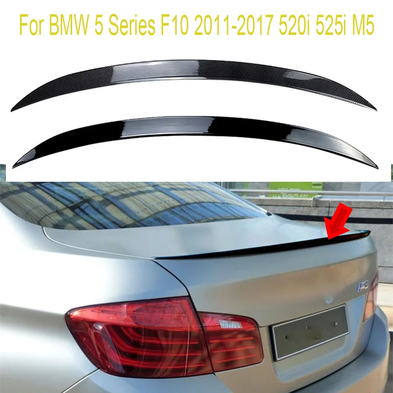 For BMW 5 Series F10 2011 - 2017 520i 525i M5 Car Tail Tailgate Splitter Lip Wings Spoiler Rear Trunk Roof Spoilers DUCK TAIL