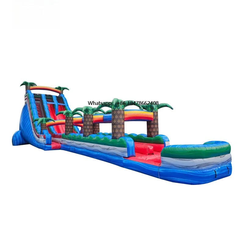 

Blow up Inflatable Waterslides Backyard 30ft Inflatable Water Slides Adult Kids
