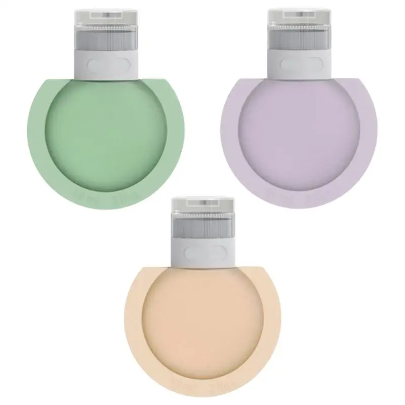 

Leak Proof Travel Bottles 3 Pack Empty Travel Size Bottles Silicone Leak Proof Refillable Travel Accessories Creams Jars For
