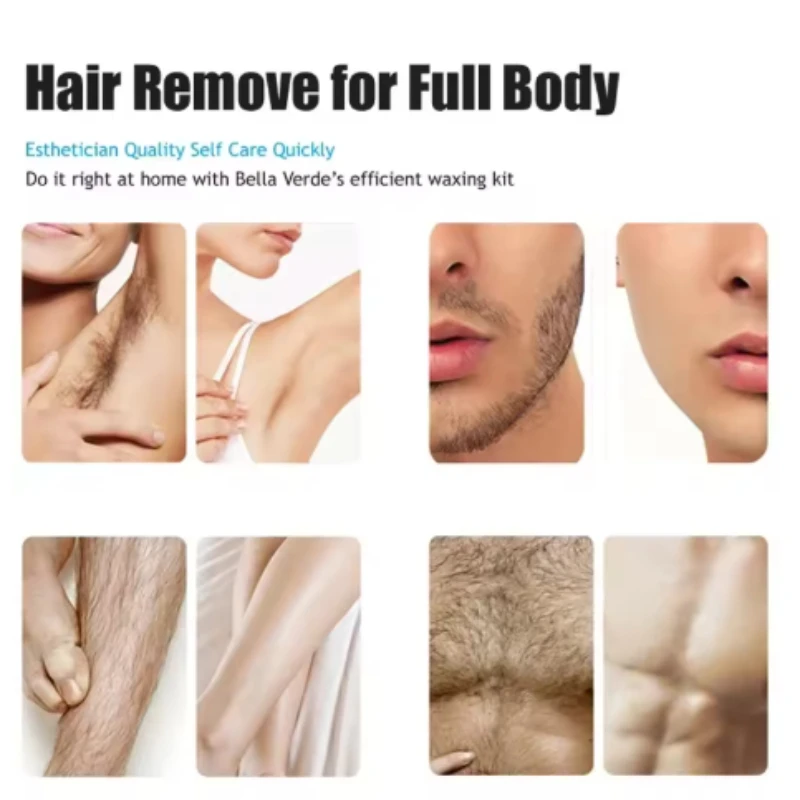 Paper free hair removal wax nose hair full body hair removal wax bean wax therapy hair removal cream bag 100G hard wax beans