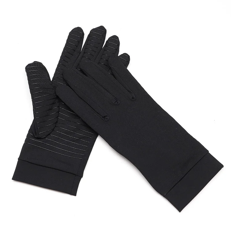 Gants de compression en cuivre pour l'arthrite, gants unisexes coordonnants, soutien des mains et du poignet, Li-des doigts, instituts photo