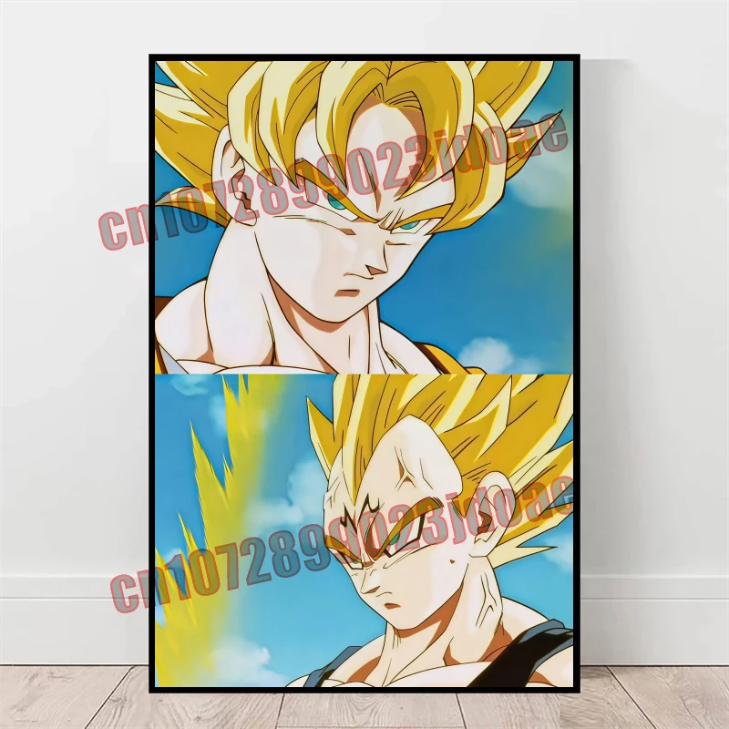 Аниме Dragon Ball Goku Vegeta Kakarot персонаж сращивание плакат HD качественная печать красочный холст художественное украшение лучший подарок