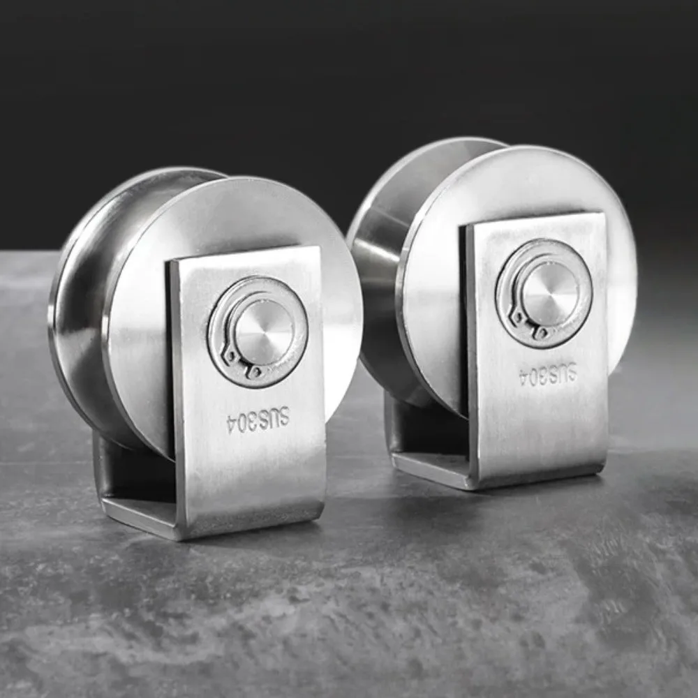 Heavy Duty V Groove Pulley Corrosion Resistant Smooth Rolling V Sliding Gate Roller Wheel Easy Install Industrial Grade