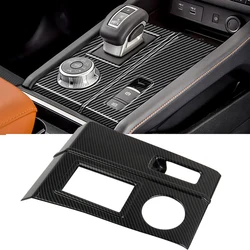 For Mitsubishi Outlander 2022-2024 ABS Carbon Fiber Car Central Control Gear Shift Panel Cover Trim