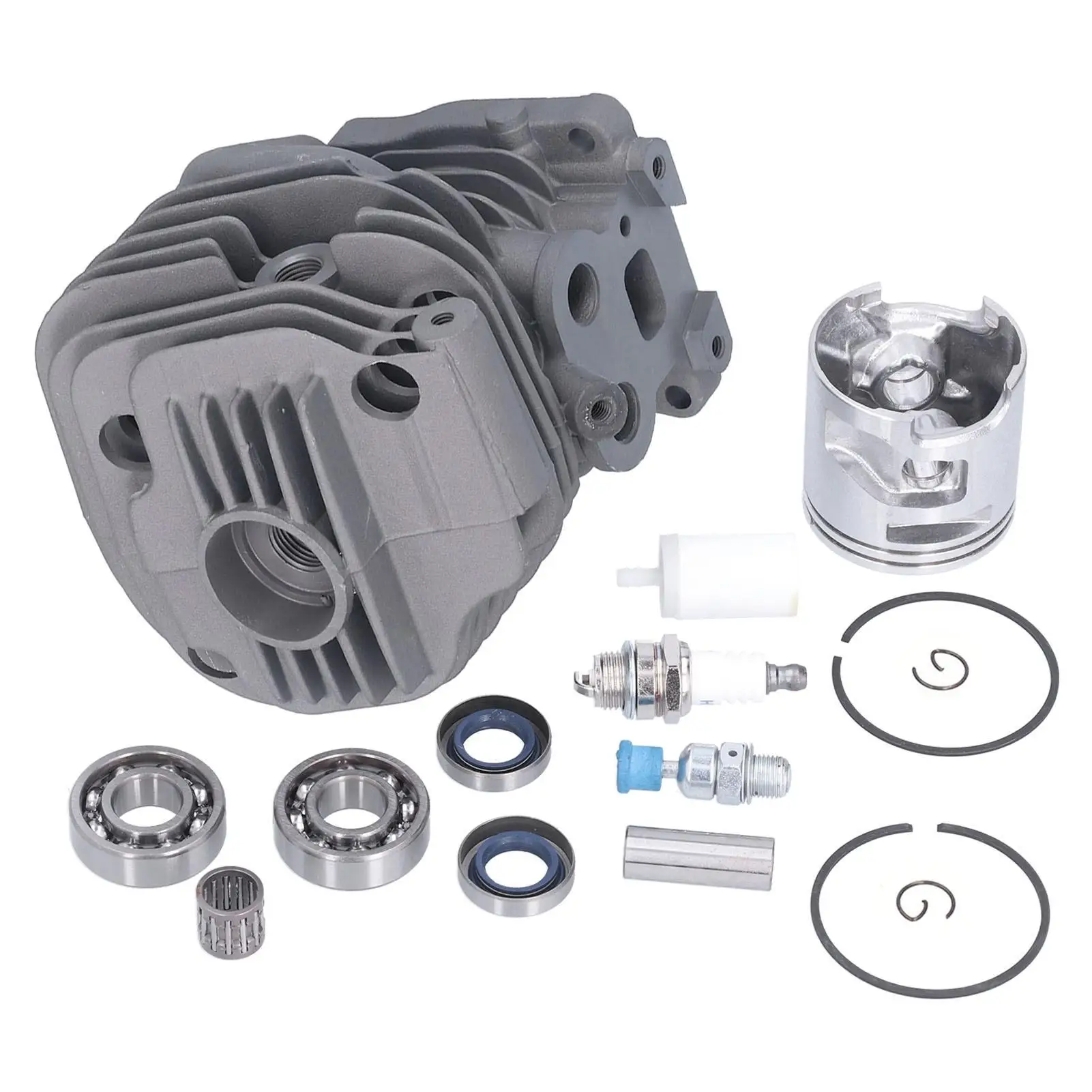 High-Performance Cylinder Piston Kit with Oil Seal & Bearings for Chainsaws - Easy Installation, Durable 506 38 61-71